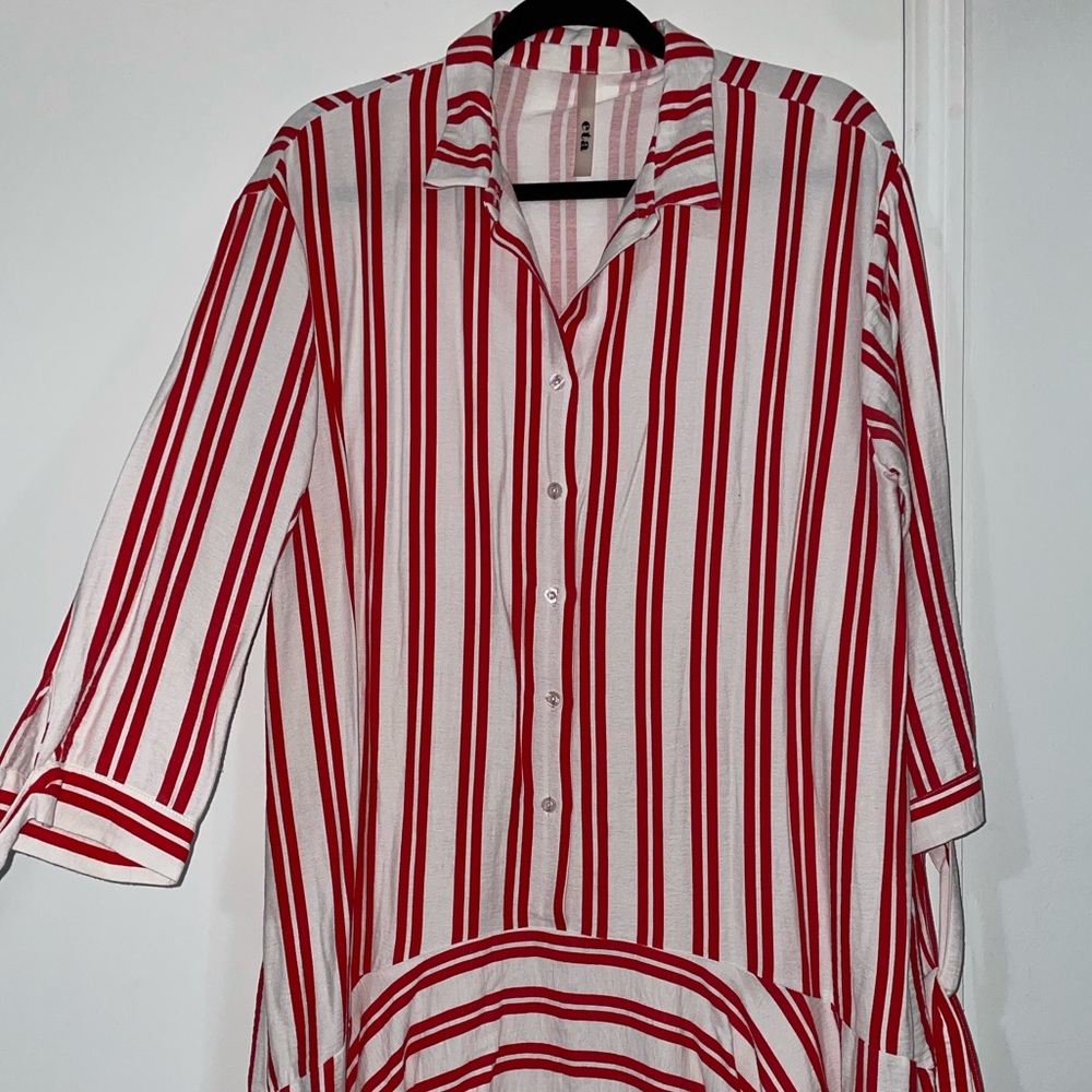 Forever 21 Hi-Low Striped Dress